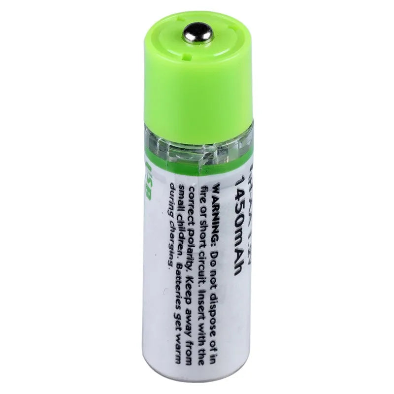 2Pcs Rechargeable USB AA Battery AA NIMH1.2V 1450MAH