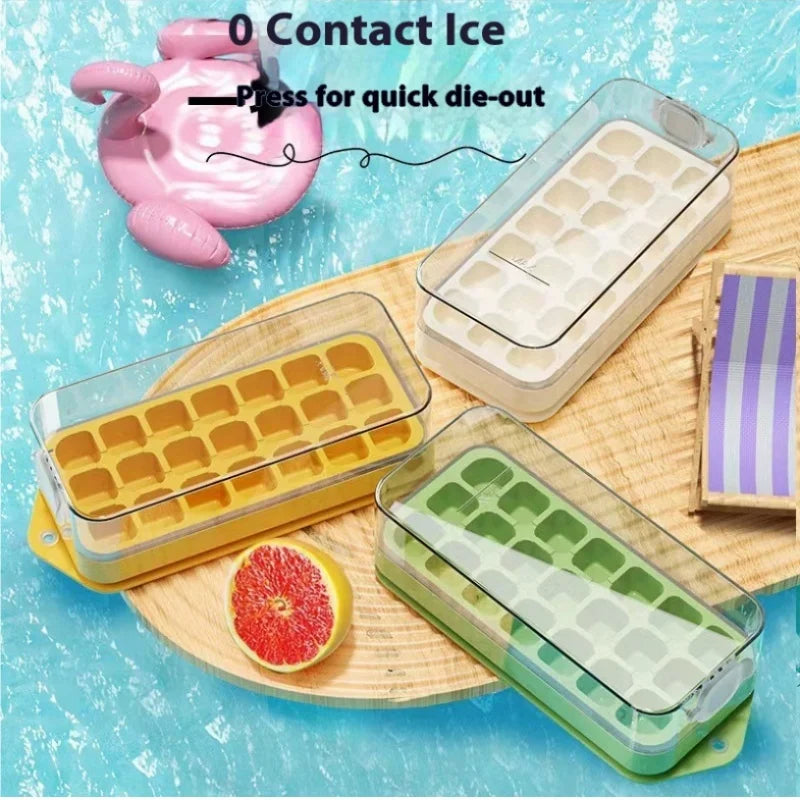 21 Grid Silicone Ice Cube Tray Mould #17