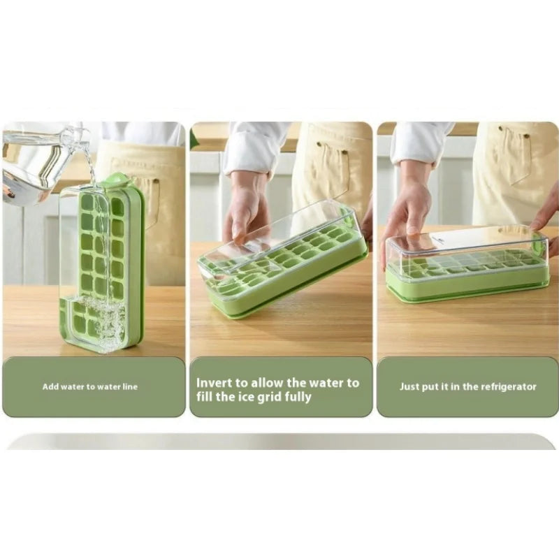 21 Grid Silicone Ice Cube Tray Mould #17